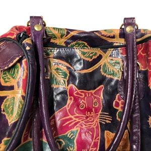 Vintage Abstract Leather Hugo BOSS Purse